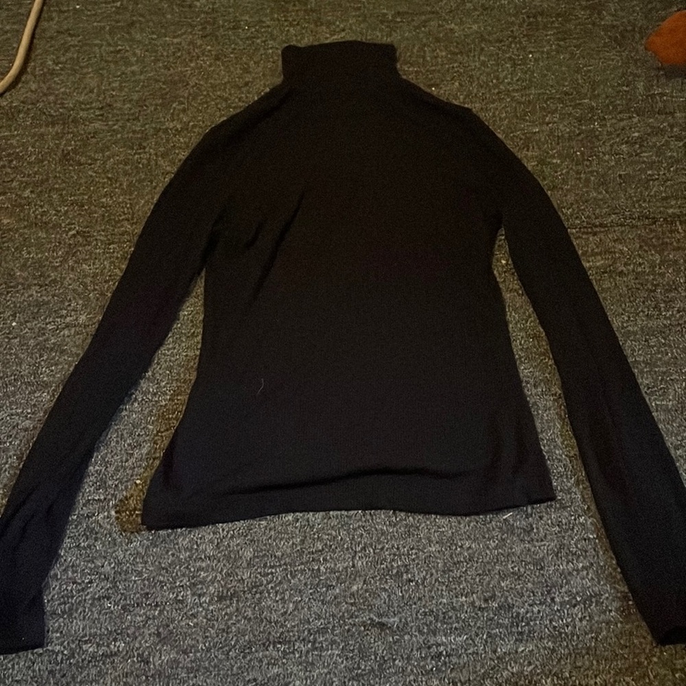 Black long sleeve turtle neck